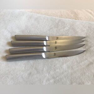 SHUN Stainless Steak Knife Set in Silver